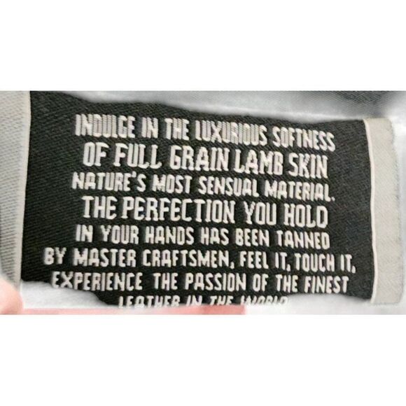 Gianna Lorenzi Leather Motorcycle Jacket Womens Size XS Black Lambskin - Picture 7 of 7